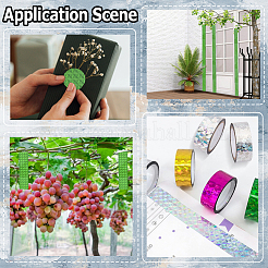 50 м лазерные блестящие бопп-пластмассовые декоративные клейкие ленты для альбома для вырезок&nbsp;AJEW-WH20002-57A-04