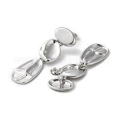 Латунная висячая серьга-гвоздик с покрытием стойки&nbsp;EJEW-H099-02P