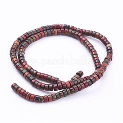 Натуральный камень пикассо / нити из бисера пикассо G-G683-07-2x4mm