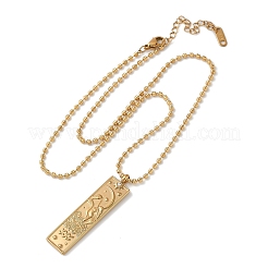 Ожерелья с подвеской в виде созвездия из нержавеющей стали 304 с прозрачным кубическим цирконием для женщин и мужчин NJEW-S435-01G-K