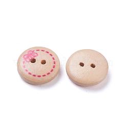 Окрашенные бабочки дерева кнопки с 2-луночное NNA0Z5W