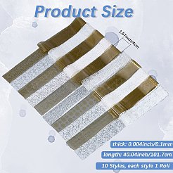 10 рулон фольги для ногтей с кружевом для животных&nbsp;STIC-WH20010-16A