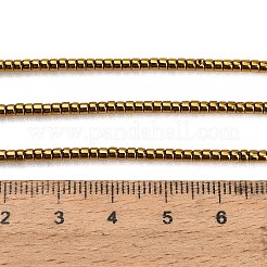 Chapelets de perles en verre électroplaqué&nbsp;GL-CBAA615-01F