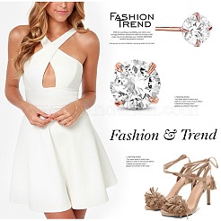 925の純銀製の耳スタッド  AAAキュービックジルコニアと  透明  7mm&nbsp;JE536A-05
