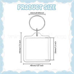 200 шт. акриловые брелки&nbsp;KEYC-PH0002-21