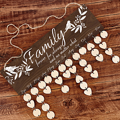 Наборы досок для распечатки деревянных календарей своими руками DIY-WH0277-009