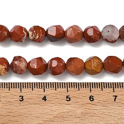 Natürliche rote Jaspis Perlen Stränge&nbsp;G-F826-D02-01