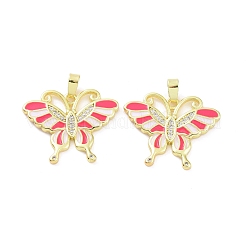 Латунные микропаве прозрачные подвески с фианитом KK-E068-VC413