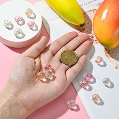 15шт 3 стиля прозрачные стеклянные бусины GLAA-YW0003-69