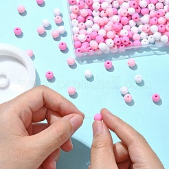 300pcs 3 Farben undurchsichtige Acrylperlen&nbsp;MACR-YW0003-13A