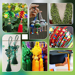 6 рулон круглого полиэфирного шнура 6 цветов OCOR-PH0005-99