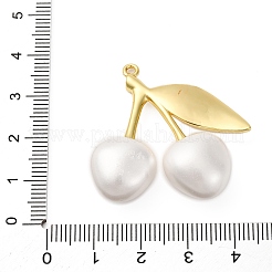 Подвески из латуни и пластика вишни KK-I276-18G