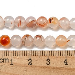 Нити натуральных бусин из красного дендритного агата&nbsp;G-A232-A02-02