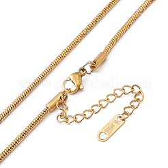 Ожерелье с подвеской из синтетической бирюзы и круглыми цепочками-змейками из нержавеющей стали 304&nbsp;LS-NJEW-P269-07B-G