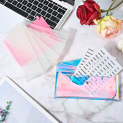 1 шт прозрачный лазерный ПВХ-мешок для монет с кнопкой&nbsp;ABAG-CP0001-19