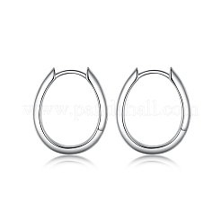 Модные овальные серьги-кольца из стерлингового серебра s925 AB7208