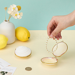 2 шт. витрины для хранения колец из натуральных ракушек&nbsp;SHEL-MA0001-02