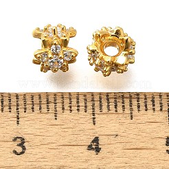 925 бусина из чистого серебра с микропаве и прозрачным фианитом STER-B006-14G