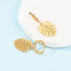 Серьги-кольца из нержавеющей стали 304 EJEW-F393-19G