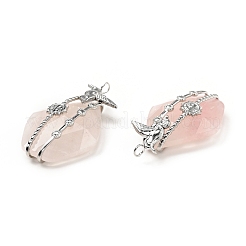 Природного розового кварца подвески G-C246-02P