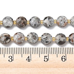 Нити из натуральных сиенитовых бусин&nbsp;G-K389-B86-01