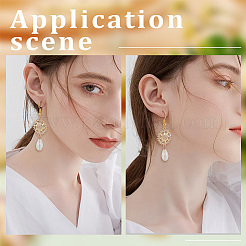 8шт латунь микро паве прозрачный кубический цирконий коннектор подвески&nbsp;ZIRC-BBC0001-48