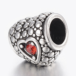 Perles de strass européennes en acier inoxydable 304&nbsp;STAS-H446-109AS