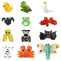 5шт ручной работы бусины лэмпворк&nbsp;LAMP-YW0001-39