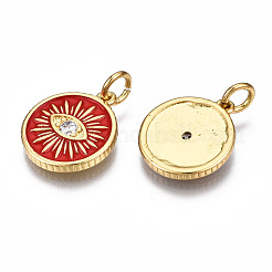 Латунные микро проложить кубического циркония подвески&nbsp;ZIRC-T014-041G-NF