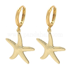 Латунные серьги обруча&nbsp;EJEW-Q036-03C-G