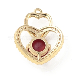 Латунь с подвесками из стекла k9 и стразами&nbsp;KK-C024-11KCG-02