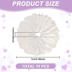 10 шт. резные бусины из натуральной ракушки FIND-GO0003-13