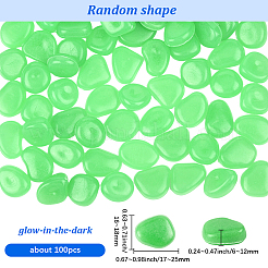 100 шт. светящиеся смоляные бусины для украшения витрины RESI-SP0001-47B