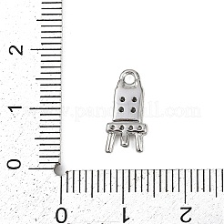 Латунные микропаве прозрачные подвески с фианитом&nbsp;KK-L238-15P