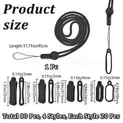 1 шт. регулируемый полиэстеровый шнурок для шеи&nbsp;AJEW-CP0007-90