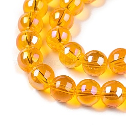 Гальванизируйте прозрачное стекло бисер нитей&nbsp;GLAA-T032-T8mm-AB11