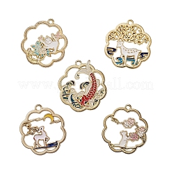 Золотили эмали сплава подвески&nbsp;ENAM-CJ0001-62