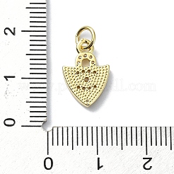 Breloques en laiton avec micro pavé de zircone cubique sur le thème des yeux&nbsp;KK-H475-58G-03
