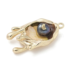 Латунь эмаль подвески&nbsp;KK-M308-04G-04