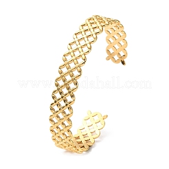 Браслеты-манжеты из нержавеющей стали 304 BJEW-F457-03G