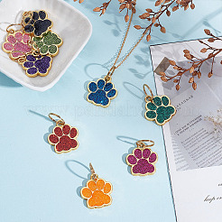 9шт. 9-х цветный сплав с подвесками из блестящей пудры&nbsp;FIND-WR0011-84