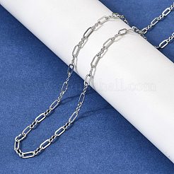 Colliers à maillons ovales texturés en laiton de 2.5 mm pour femmes&nbsp;NJEW-F366-06B-P
