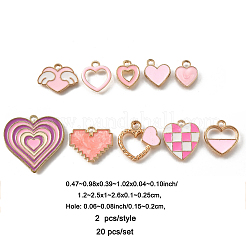 20шт 10 стиля подвески из сплава с эмалью&nbsp;ENAM-FP0002-33