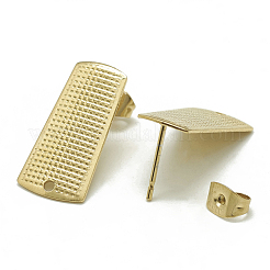Boucles d'oreilles à tige en acier inoxydable 304&nbsp;STAS-Q225-05G
