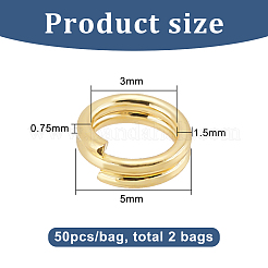 2 пакетик латунных разъемных колец FIND-BC0005-12A