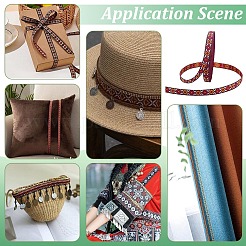 15 ярд полиэстеровых лент с этнической вышивкой&nbsp;OCOR-PH0006-86A