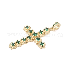 Настоящая 18-каратная позолоченная латунь со стеклянными подвесками&nbsp;KK-A209-15G