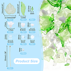 Наборы для самостоятельного изготовления украшений из акрила в виде колокольчика&nbsp;DIY-HS0001-10