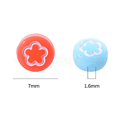 Непрозрачные акриловые бусины&nbsp;MACR-YW0001-18D