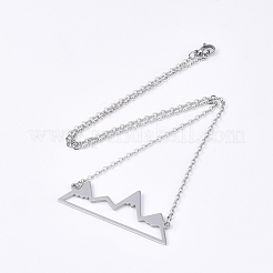 Не тускнеющие подвески из нержавеющей стали 201 NJEW-T009-JN104-1-40